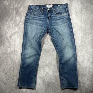 Lucky Brand Made in USA Dylan Boyfriend Jeans Straight Leg Womens 4 27 Blue